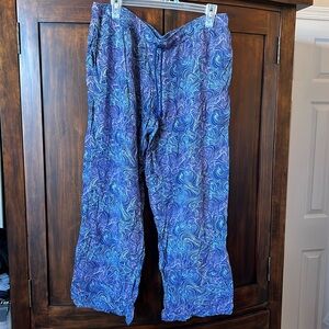 Jasmine & Ginger PJ pants, size XL. Elastic and drawstring
